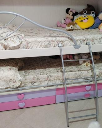 letto doppio cameretta bambina
