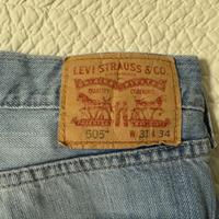 Jeans Levi's 505 vintage, denim chiaro effetto use
