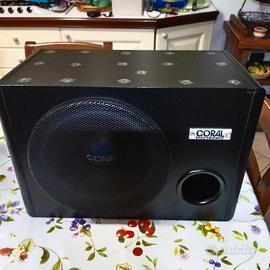 subwoofer bass reflex coral  da automobile 