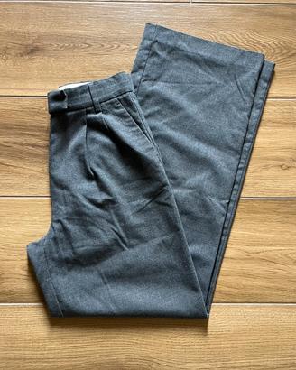 Pantaloni grigi Bershka Dad Pants da donna