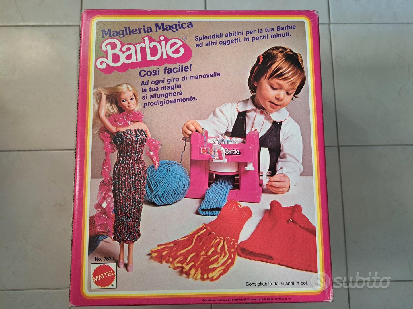 Barbie maglieria magica originale anni 80 - Collezionismo In