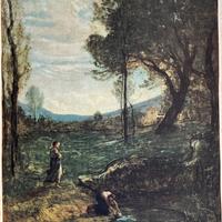 Stampa su tela di opera di A.Fontanesi