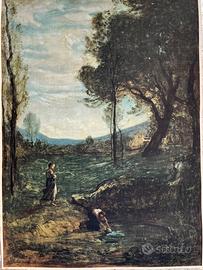 Stampa su tela di opera di A.Fontanesi