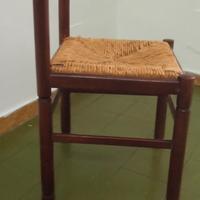 sedia impagliate vintage anni 80