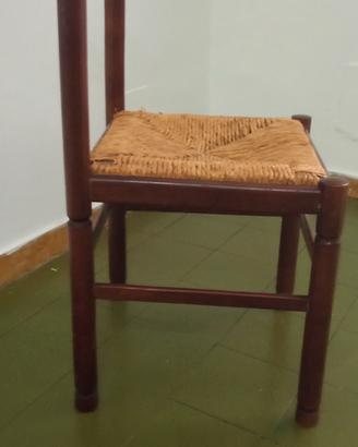 sedia impagliate vintage anni 80