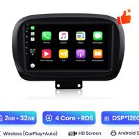 Navigatore WiFi GPS Carplay x Fiat 500X 2014-2020