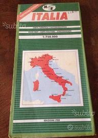 Italia carta turistica e automobilistica Iter