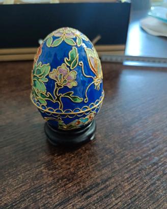 uovo stile faberge farfalle butterfly 9cm