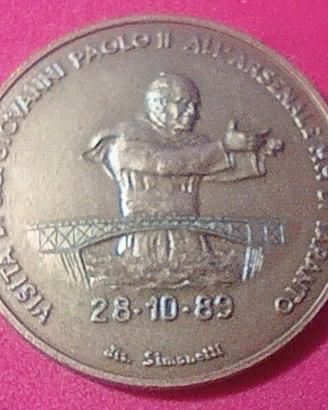 Medaglia Papa Giovanni Paolo II Arsenale TARANTO