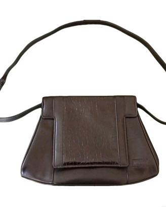 Vintage Gianni Versace  black leather shoulder bag