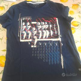 T-shirt uomo Guess blu TG M
