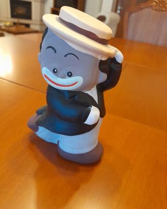 Salvadanaio in ceramica (uomo con cappello).