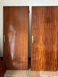 Porte in legno/vetro con maniglia e serratura