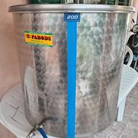 Botte acciaio inox 200l
