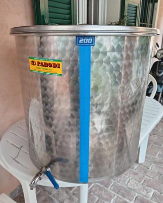 Botte acciaio inox 200l