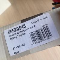 Sambonet vassoio rettangolare acciaio