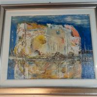 Dipinto materico olio su tela  di  Annamaria Costa