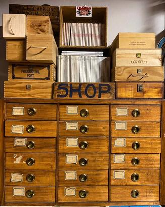 Cassettiera vecchia farmacia anni 70