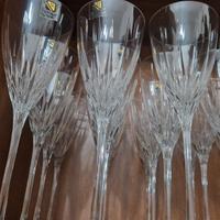 set servizio da 36 bicchieri di cristallo anni '60