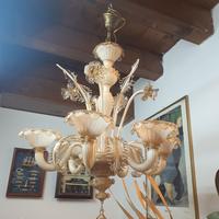 lampadario in vetro di murano 