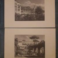 Napoli - 6 VEDUTE  di  Théodore Turpin de Crissé