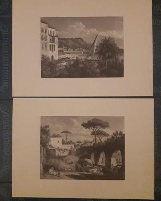 Napoli - 6 VEDUTE  di  Théodore Turpin de Crissé