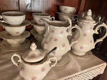 Servito da the da 10 in  porcellana Bavaria