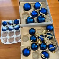 Decorazioni natalizie blu