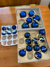 Decorazioni natalizie blu
