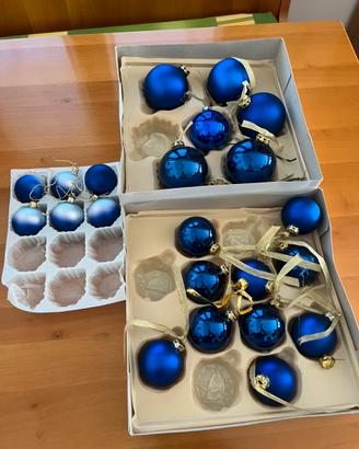 Decorazioni natalizie blu