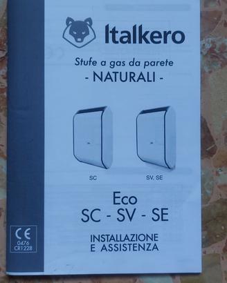 Stufa gas da parete Italkero
