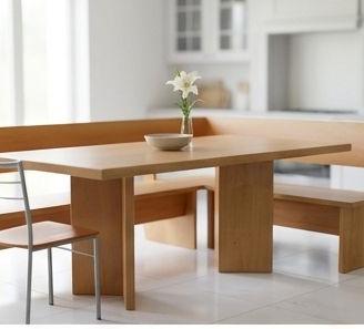 Grande tavolo 180x80 + panca angolare contenitore