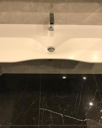 Lavabo GOman flat122 bianco con staffa