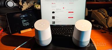 Coppia google home speaker casse controllo vocale