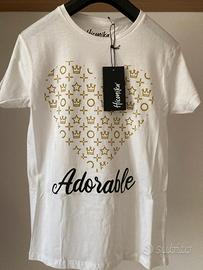 Maglietta Hiconika bianca Adorable taglia L