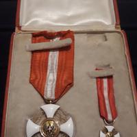 Croce Ordine Corona ITALIA VEIII Cofanetto+Mignon