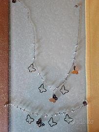 Brosway completo collana + bracciale farfalle.