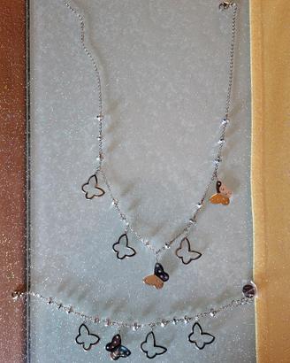 Brosway completo collana + bracciale farfalle.