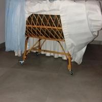 culla in vimini nuovissima 