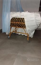 culla in vimini nuovissima 