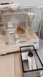 Gabbia  per conigli/piccoli animali con ruote