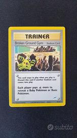 EN Broken Ground Gym (NDE 92) rare neo destiny