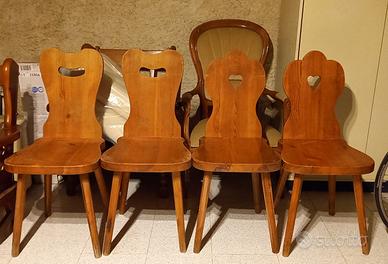 Sedie in legno