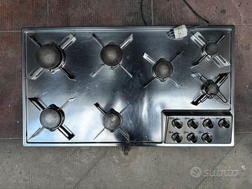 Piano cottura Alpes Inox 7 fuochi – acciaio inox