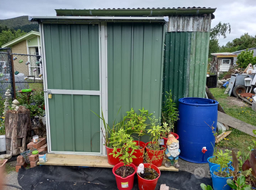 Casetta giardino in Acciaio 155x100cm verde