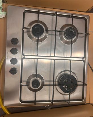 Piano cottura a gas Bosch PGH6B5B80 acciaio inox