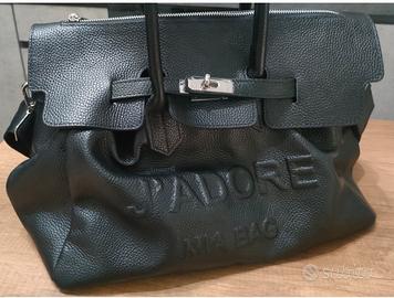 borsa donna nera in pelle