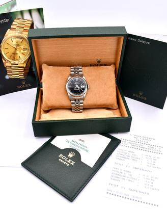 rolex datejust ref. 16200 orologio completo