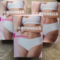 Lotto 9 paia Mutande Cotonella Nere MIDI Essential