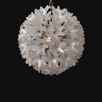 lampadario tondo vetro